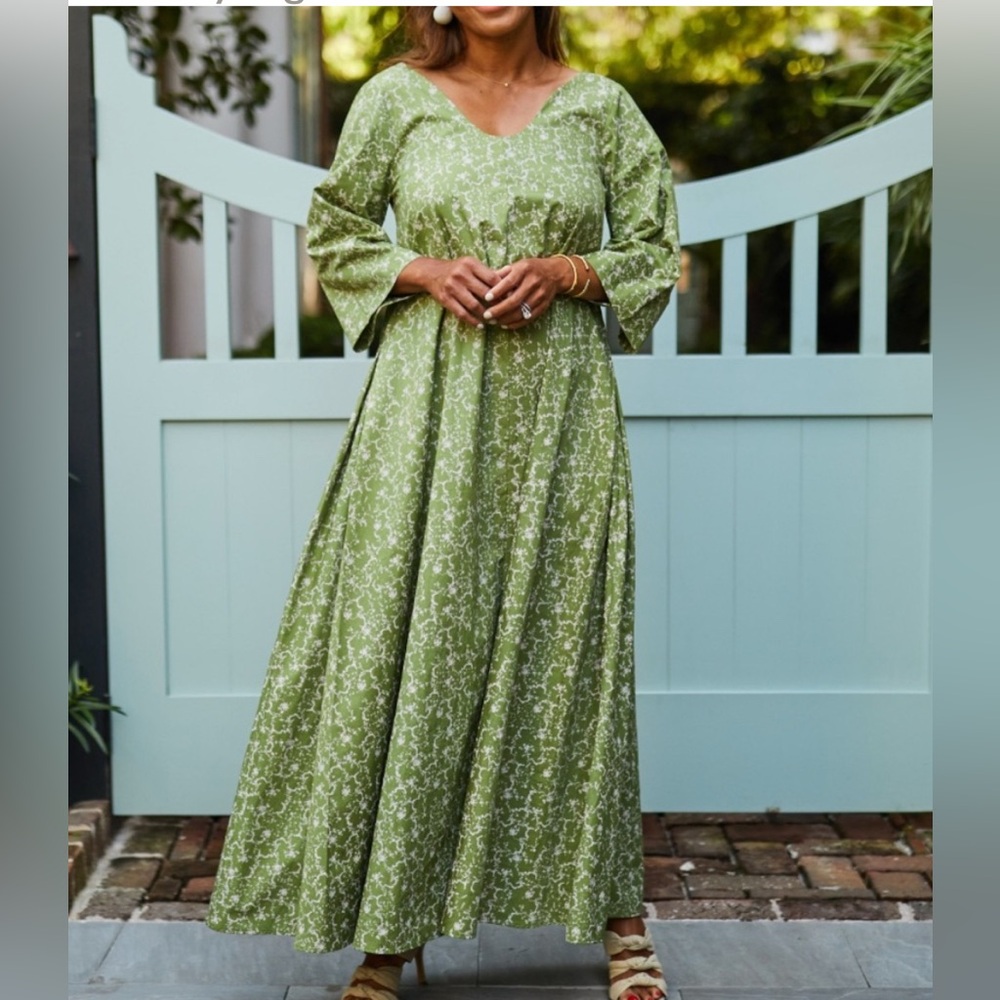 Parterre Isobel dress in green liesel